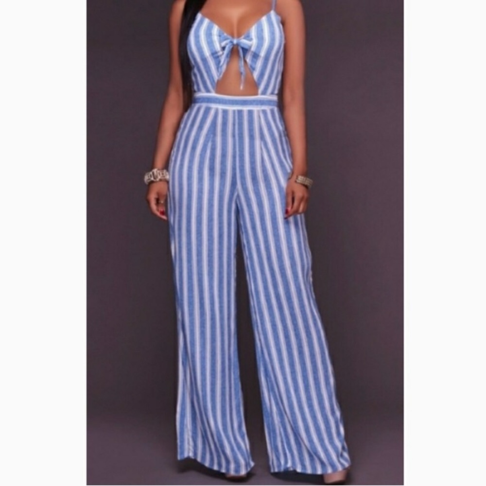 Striped Jumpsuit